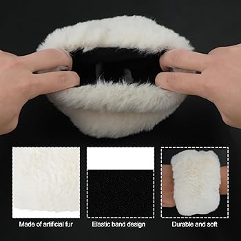 小物 Fluffy Arm Warmer Spencer 1 Pair Women Faux Fur Wrist Cuffs Winter Furry Wrist